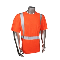 Radians HV-TS-P Hydrowick Safety Orange Solid T-Shirt