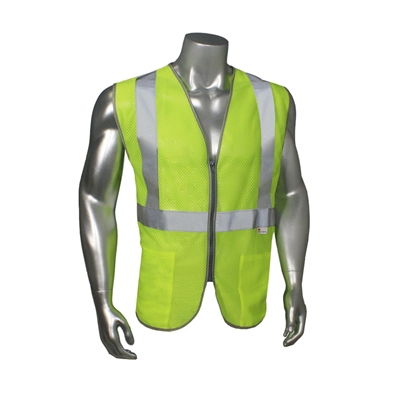Radians LHV-5ANSI-PCZ Lightweight with Zipper Safety Vest