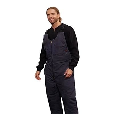 Rasco FR2607BK Flame Resistant Insulated Black Bib Overall