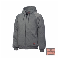 Richlu i474 Quilt Lined Hoodie - Charcoal