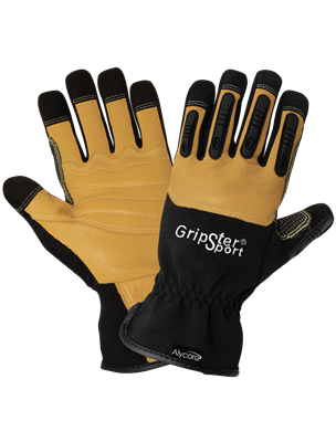 GripsterÂ® Sport Premium Grain Goatskin Cut and Hypodermic Needle Resistant Gloves with Impact Protection - AC2008SC