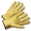 Pigskin Leather with Red Fleece Lining Gloves
