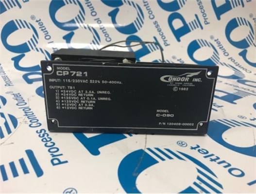 Power Supply Model CP721, P/N: 120408-00002