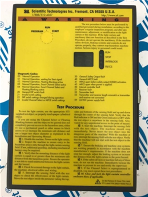 Omron STI Light Curtain Controller, P/N:70160-1001