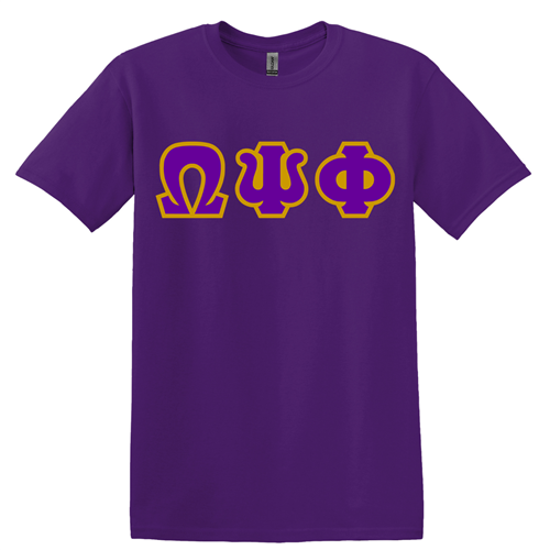 Omega Psi Phi Letter Shirt