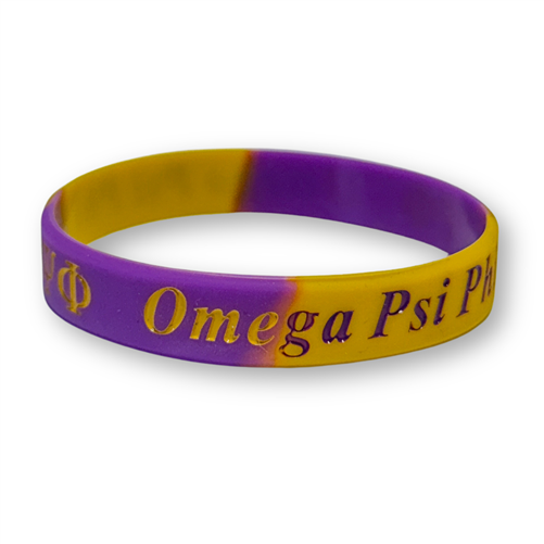 Omega Psi Phi Silicone Bracelet