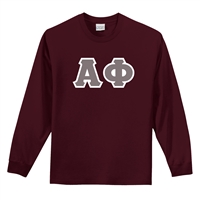 Alpha Phi Long-sleeve Letter Shirt