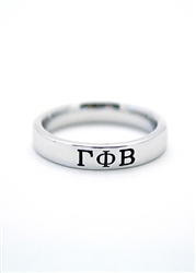 Gamma Phi Beta Sterling Silver Ring