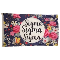 Sigma Sigma Sigma Floral Flag