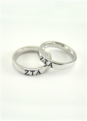 Zeta Tau Alpha Sterling Silver Ring