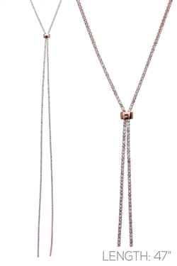 ROSEGOLD SLIDER NECKLACE