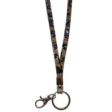 CHEETAH PRINT KEYCHAIN HOLDER