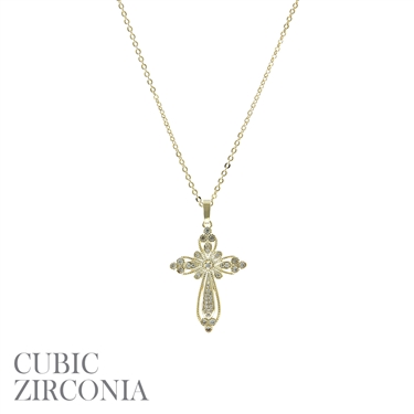 GOLD CROSS NECKLACE