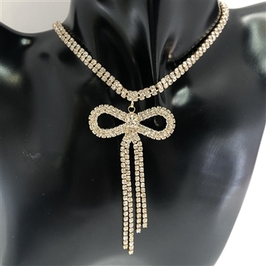 GOLD BOW TIE CHOKER