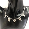 SILVER CHOKER BUTTERFLY NECKLACE