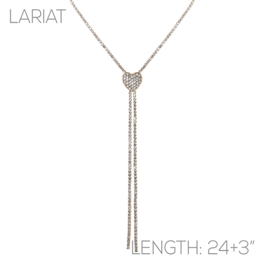 GOLD HEART SLIDER NECKLACE