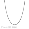 SILVER STAINLESS STEEL NECKLACE
