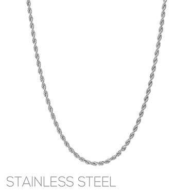 SILVER STAINLESS STEEL NECKLACE