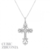 SILVER CROSS NECKLACE