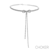 SILVER BOW CHOKER