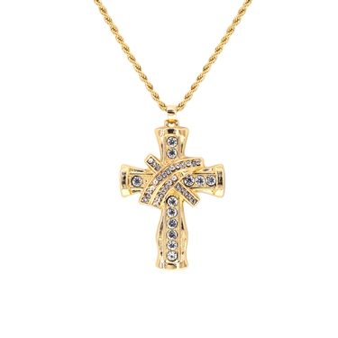 GOLD CHAIN CROSS NECKLACE