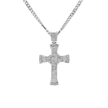 SILVER CROSS NECKLACE