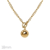 GOLD BALL NECKLACE CHAIN