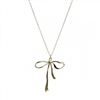 GOLD BOW NECKLACE