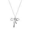 SILVER BOW NECKLACE