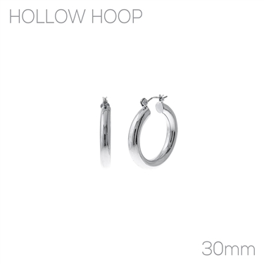 SILVER THIN HOOP