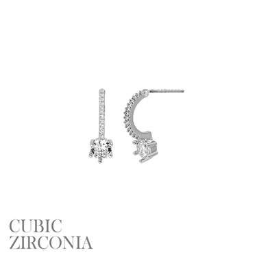 SILVER  DANGLING EARRING