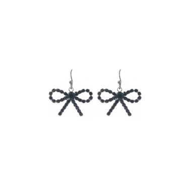 BLACK DANGLING EARRING