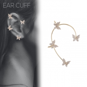 GOLD BUTTERFLY EAR CUFF