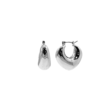 SILVER THICK HOOP