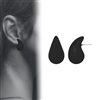 BLACK TEAR DROP EARRING