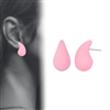 L.PINK TEAR DROP EARRING