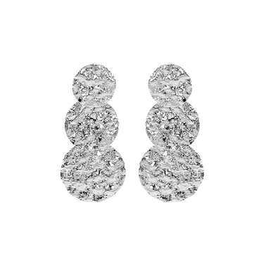 SILVER CIRCLE HARMER EARRING