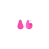 HOT PINK TEAR DROP EARRING