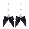 BLACK EARRING SET