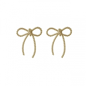 GOLD BOW EARRING