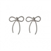 SILVER BOW EARRING