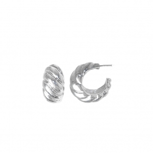 SILVER SEASHELL EARRING