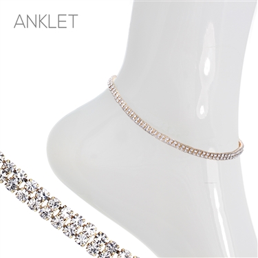 2 GOLD LINE ANKLET