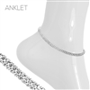 2 LINE SILVER ANKLET