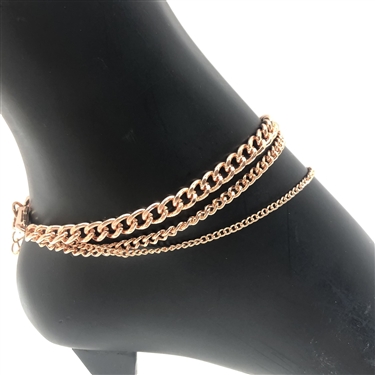 ROSEGOLD ANKLET SET