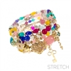 GOLD MULTICOLOR CHARM BRACELET