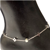 SILVER STAINLESS STEEL ANKLET