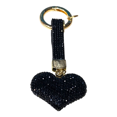 BLACK HEART KEYCHAIN