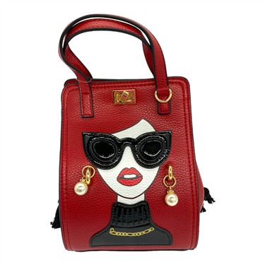 RED FACE HANDBAG
