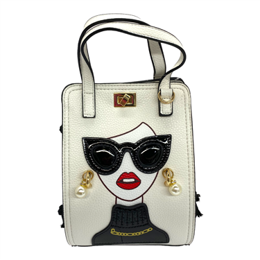 WHITE FAVE HANG BAG